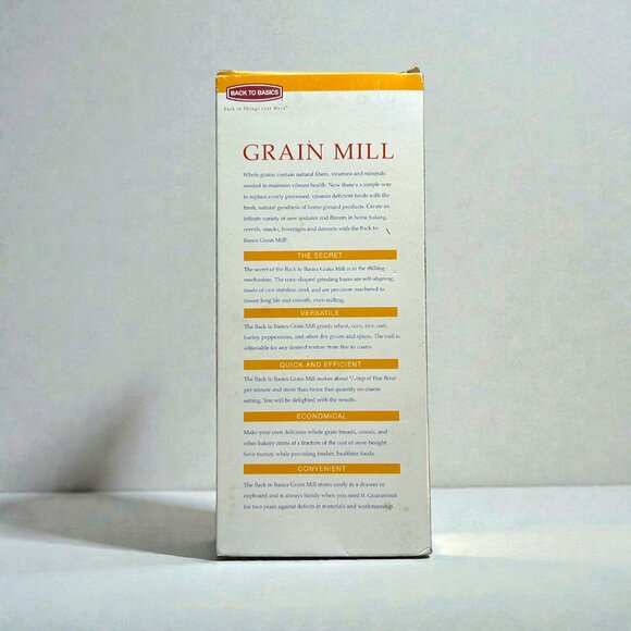 Back to Basics Model 555 Hand Grain Flour Mill - Grind Herbs Oats Spices Kitchen - Picture 3 of 4